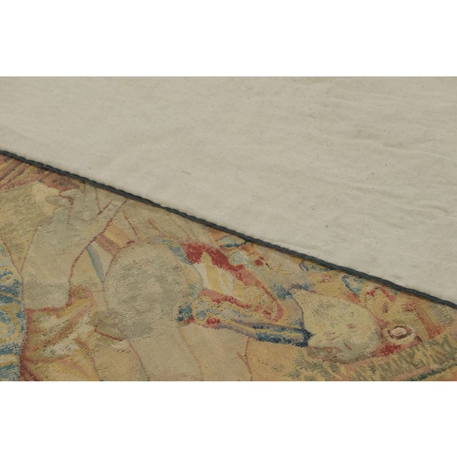 Beige Antique 17th Century European Flemish Tapestry With Narrative Pictorial - Rug & Kilim For Sale - Image 8 of 8