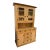 Antique Mexican Pine Wood Step Back Hutch For Sale