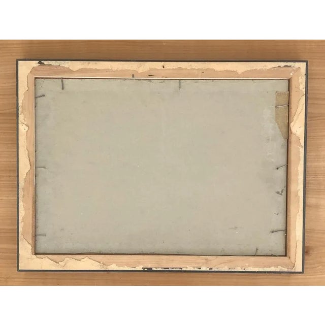 Adolfo Carducci, Café en Terrasse, Oil on Cardboard, Framed For Sale - Image 8 of 9