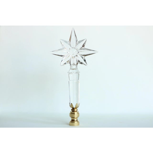 Waterford Waterford Crystal Starburst Lamp Finials - a Pair For Sale - Image 4 of 5