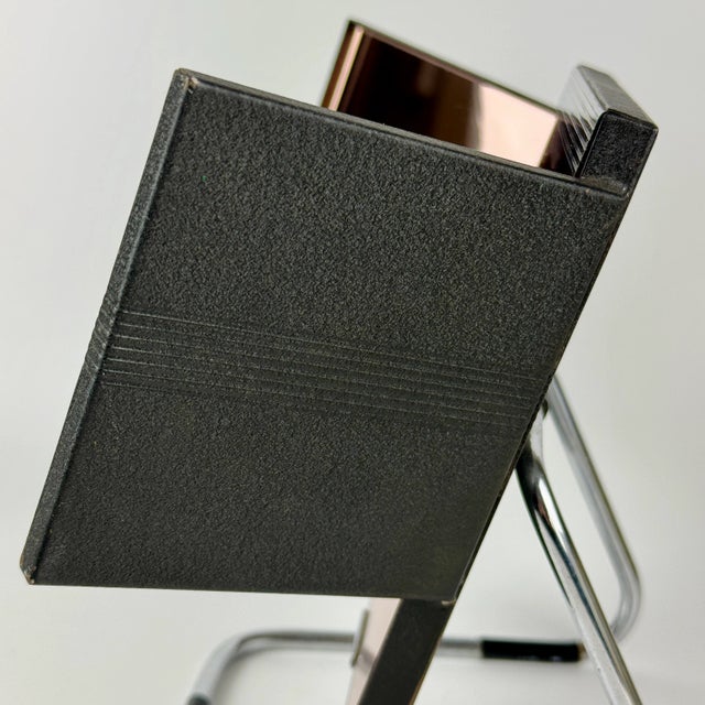 Glass Small 1920s Art Deco Vanity Rose Glass Mirror With Metal Stand and 2 Smaller Side Mirrors For Sale - Image 7 of 7