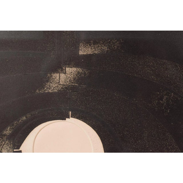 1970s Amadeo Gabino, Abstract Composition, 1973, Ink on Paper, Framed For Sale - Image 5 of 12