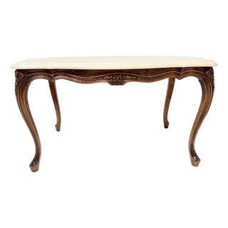 Louis XV Style Coffee Table in Patinated Beechwood For Sale