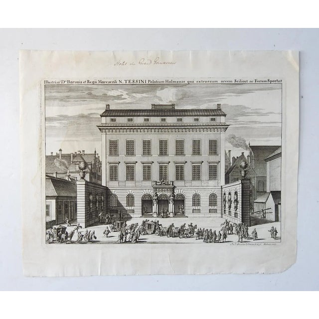 Antique 1702 Swedish Baroque Architectural Etchings - Set of 3 For Sale - Image 4 of 9