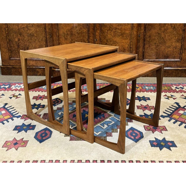 English Nesting Tables in Teak from G-Plan, 1970s, Set of 3 For Sale - Image 12 of 12