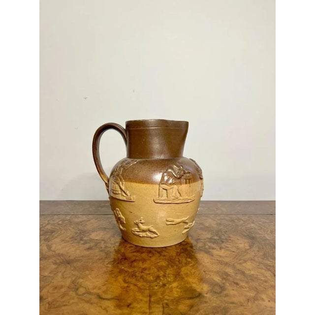 Late 19th Century Large Antique Victorian Doulton Lambeth Harvest Jug, 1880 For Sale - Image 5 of 6