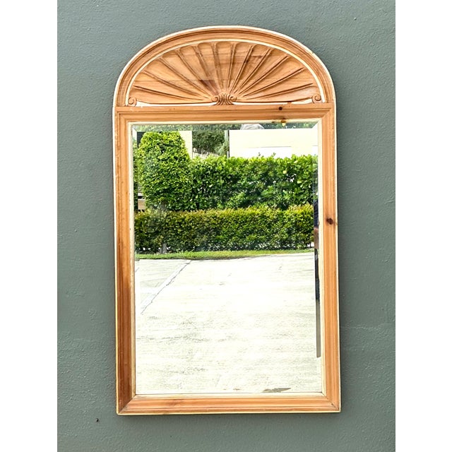 Vintage Pulaski Arched Wood Frame Mirror For Sale In West Palm - Image 6 of 16