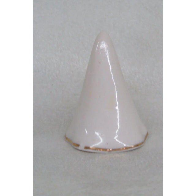 English Wh Goss Porcelain Blairgowrie Scotland Candle Douter Snuffer For Sale - Image 3 of 5