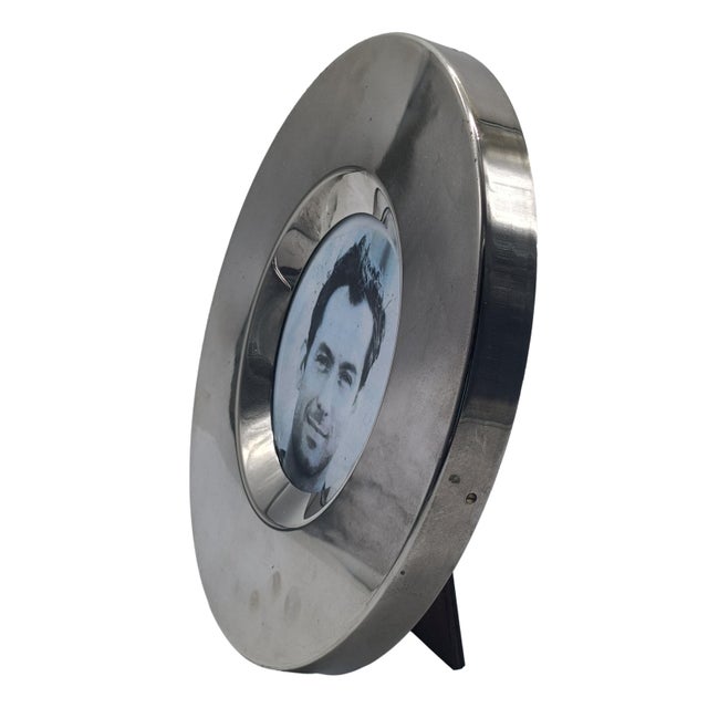 Delightful circular silver-plated photo frame by Argenteria Storica A. Fornari in Rome. In 1896, Alberto Fornari started...