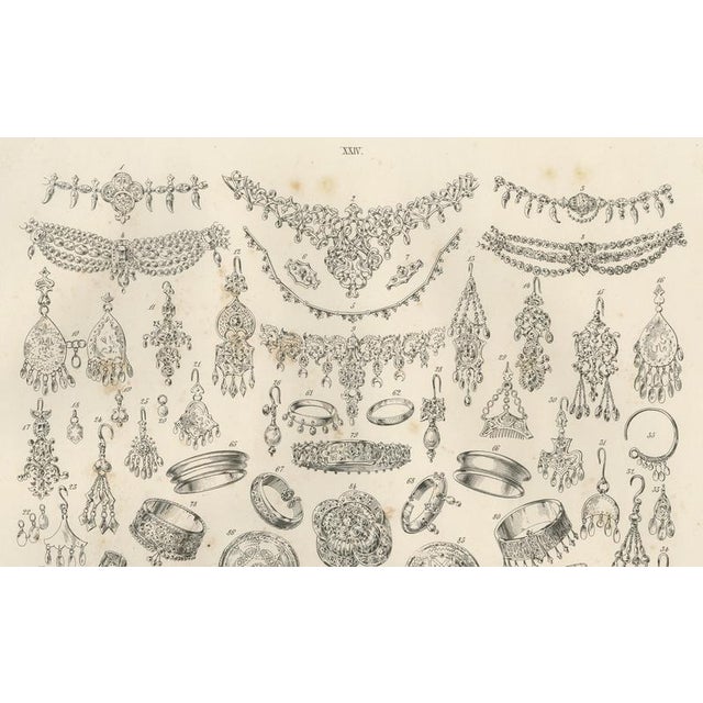 Heinrich von Mayr, Jewelry and Adornment Study from Maximilian in Bavaria, 1846 For Sale - Image 4 of 10