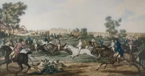 Carle Vernet, La Course, Engraving, Late 1800s