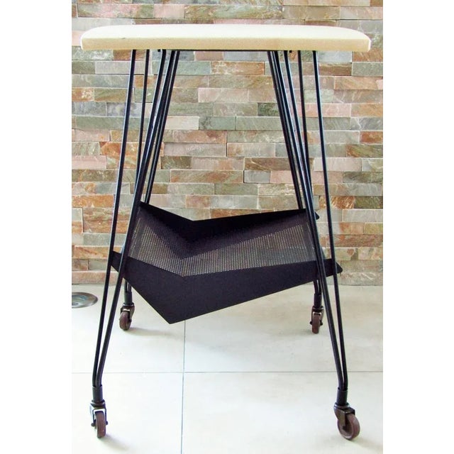 French Bar Cart from Atelier Matégot, 1950s For Sale - Image 6 of 11