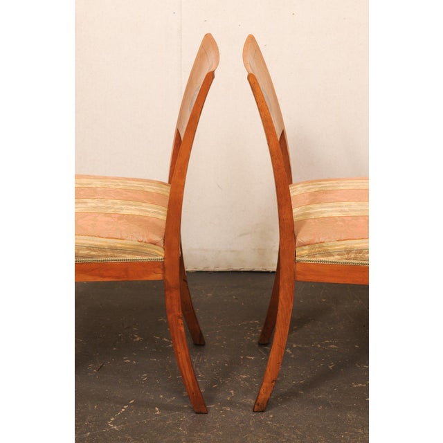 Set of 4 Swedish Curly Birch Chairs, 19th C For Sale - Image 11 of 11