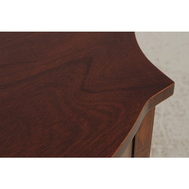 Wood Baker Historic Charleston Mahogany Inlay Federal Console Table For Sale - Image 7 of 14
