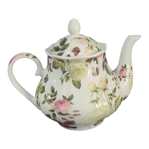 Vintage Romantic Roses & Butterflies Kent Pottery Teapot