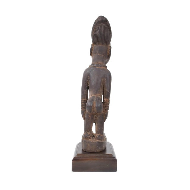 African Early 20th Century Yoruba Ibeji Female Miniature Figure 14 Inch Nigeria For Sale - Image 3 of 5
