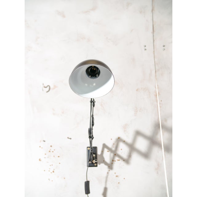Bauhaus 6718 Scissor Lamp in Satin Black by Christian Dell from Kaiser Idell, 1930s, Set of 3 For Sale - Image 15 of 18