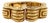 1990s Robert Wander for Winc 18k Sculpted Hinged Bangle Bracelet For Sale