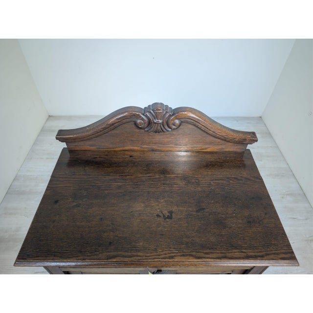 Antique Early 20th Century Chest of Drawers in Oak Wood For Sale - Image 12 of 14