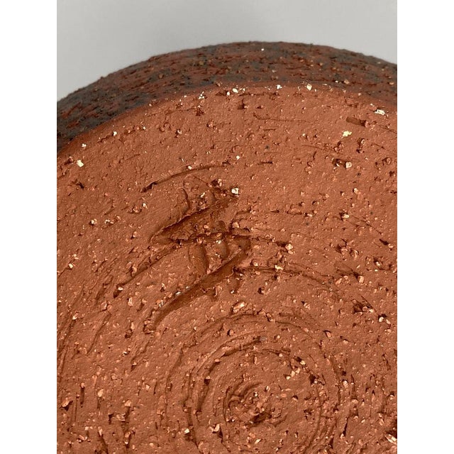 Ceramic Studio Ceramic Vase in Reddish-Brown, 1960 For Sale - Image 7 of 12