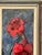 Mid-Century Modern Bertil Wahlberg, Red Flowers, 1950s, Oil on Canvas, Framed For Sale - Image 3 of 18