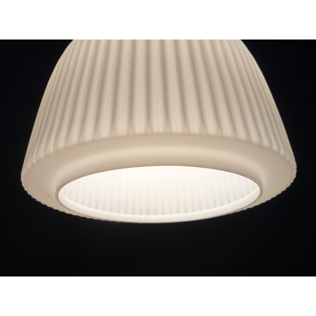 White Mid-Century Opal Glass Lamp from Limburg, 1960s For Sale - Image 8 of 15