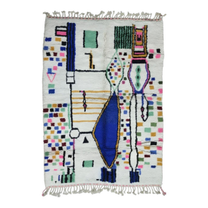 Moroccan Berber Wool Carpet - 9.1 X 6.5 Ft