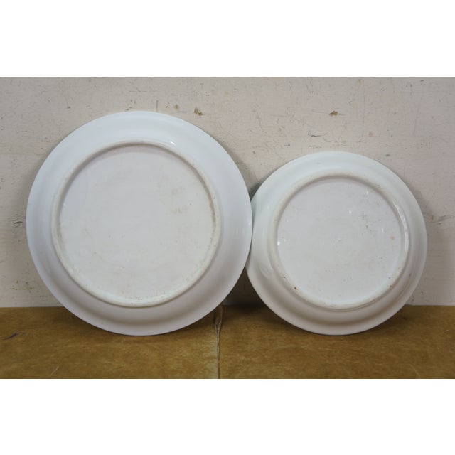 Early 20th Century 2 Chinese Chinoiserie Blue & White Lotus Flower Planters Cachepots Jardinières For Sale - Image 15 of 16