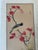 Vintage collection of Chinese ink and color hand-painted birds and butterflies on silk. Signed and red-sealed. Unframed.