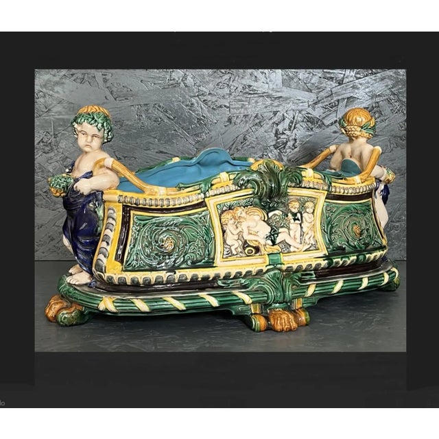 1950s Very Large French Table Planter For Sale - Image 9 of 9