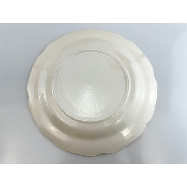 1930s Vintage Mount Clemens Floral Luncheon Plates- Set of 7 For Sale - Image 10 of 12