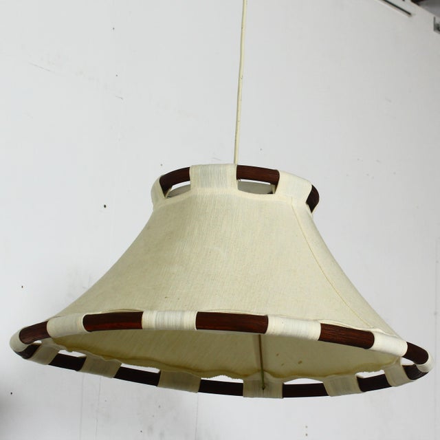 Beige Hanging Lamp by Anna Ehrner for Ateljé Lyktan, 1970s For Sale - Image 8 of 11