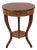 Baker Walnut Round Two-Tier Neoclassical Occasional Table For Sale