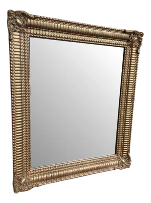 Napoleon III Mirror with Gold Leaf
