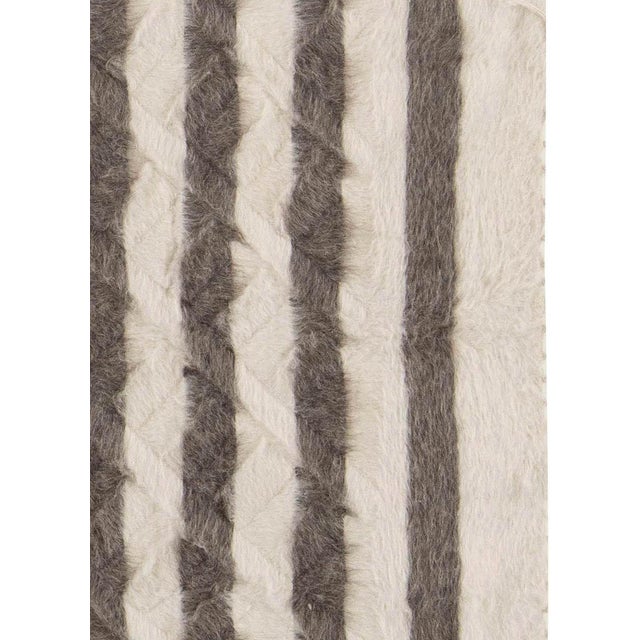 Early 21st Century Taurus Collection Modern Striped Goat Hair Rug by Doris Leslie Blau For Sale - Image 5 of 8