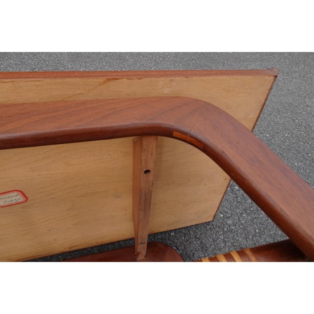 Brown Dutch Teak Coffee Table by Louis Van Teeffelen for Wébé, 1950s For Sale - Image 8 of 14