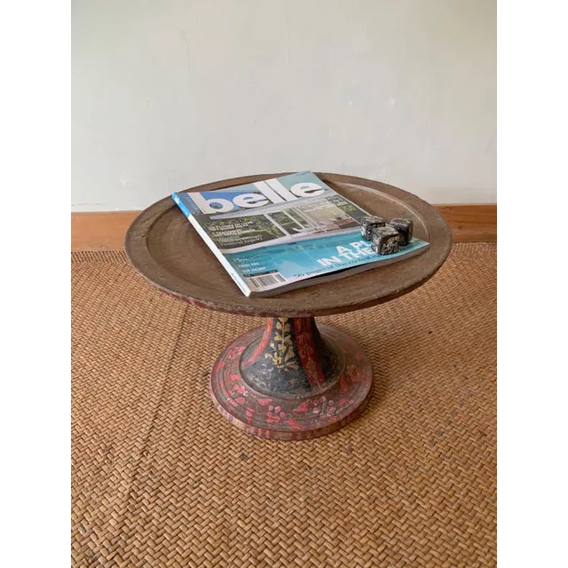 Folk Art 19th Century Balinese Offering Tray / Bowl 'Dulang' With Floral Motif For Sale - Image 3 of 7