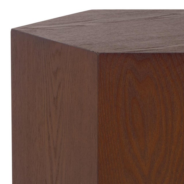 Spritely Home Barahan End Table in Walnut For Sale - Image 4 of 7