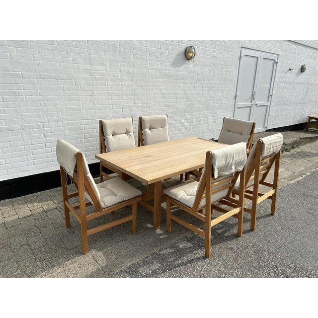 Dining Table & Chairs by Bernt Petersen, 1960s, Set of 7 For Sale - Image 17 of 17