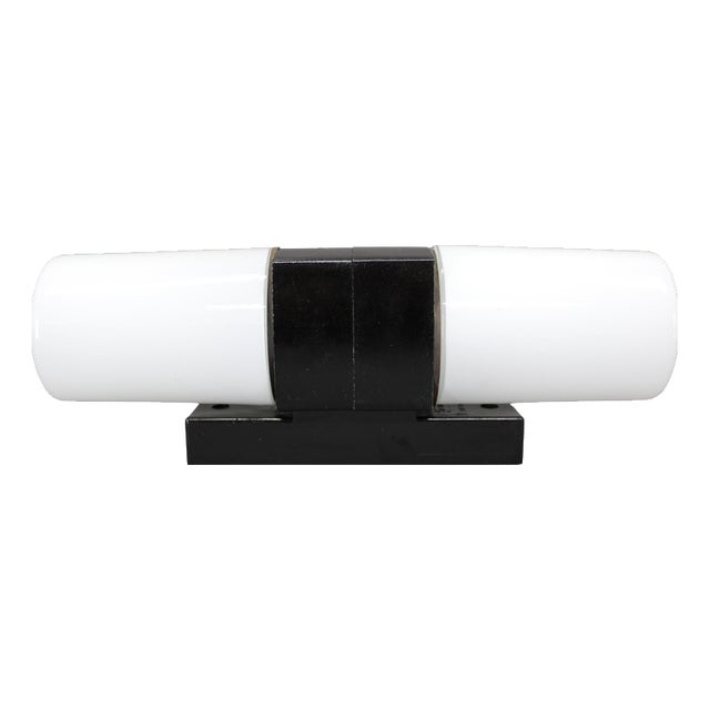 Mid-Century Wall Light in Bakelite and Glass, Czech, 1960s For Sale