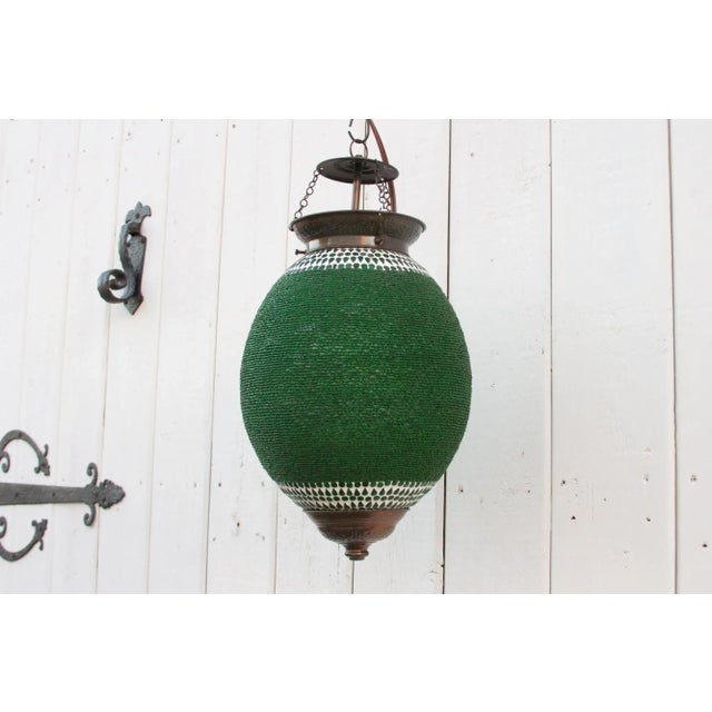 Emerald Pendant Sphere Lantern For Sale - Image 4 of 7
