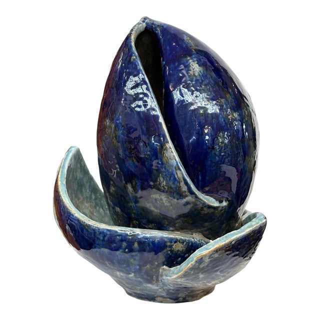 1960s Danish Phylomorphic Studio Ceramic Sculpture by Gerda Åkesson For Sale