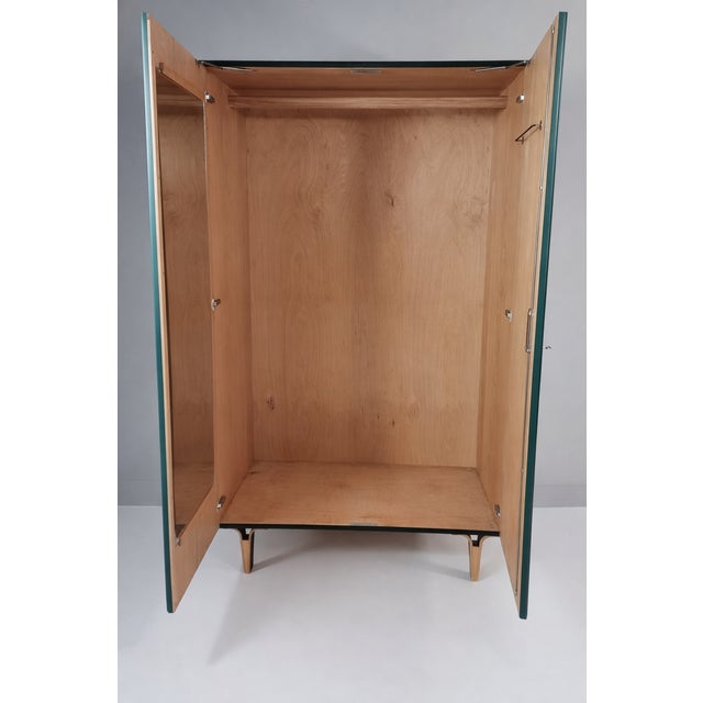 Green Vintage Wardrobe in Ash by Francisek Mezulanik, 1970s For Sale - Image 8 of 12