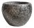 Vintage Black Carved Marble Bowl / Planter For Sale