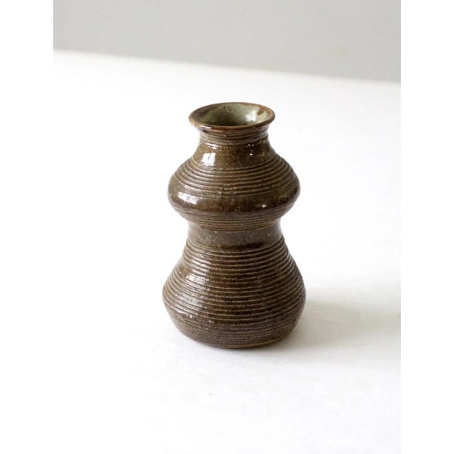 Late 20th Century Vintage Studio Pottery Vase For Sale - Image 5 of 11