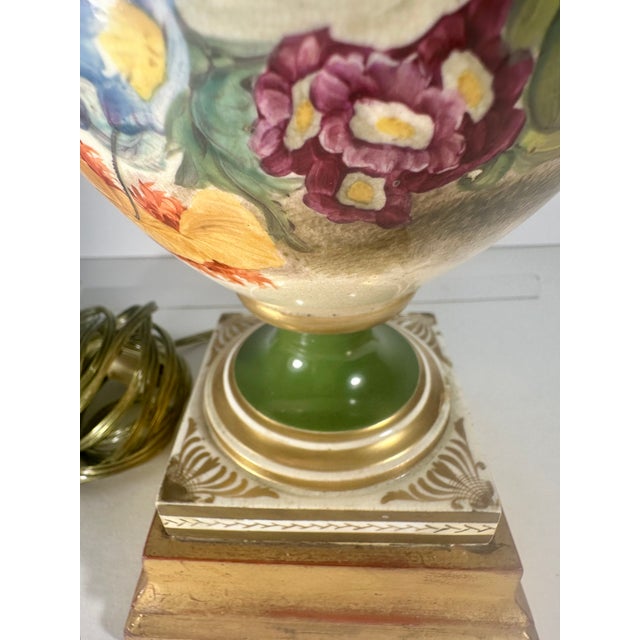 19th Century Old Paris Porcelain Urn Table Lamp. For Sale - Image 16 of 16