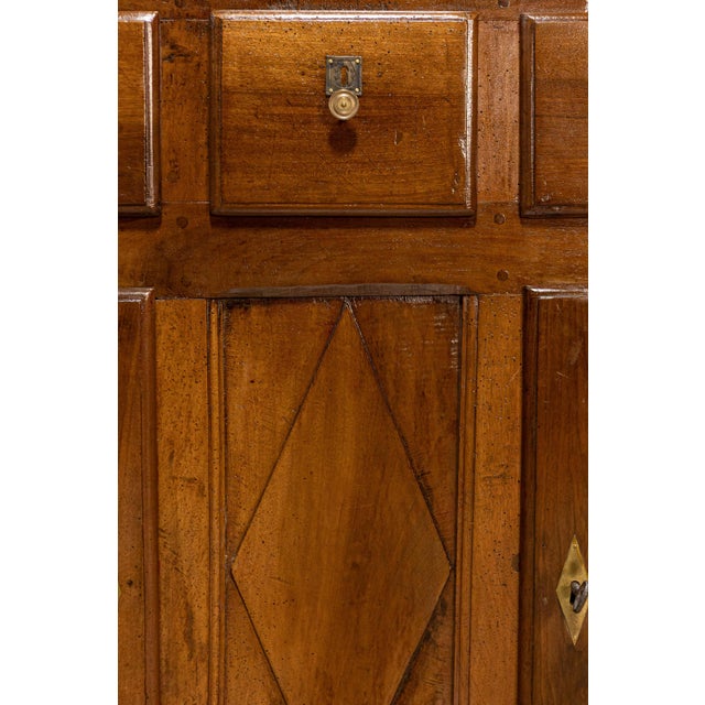 Wood Italian Early 19th Century Walnut Three Drawers over Two Doors Buffet For Sale - Image 7 of 16