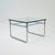 mid century Bauhaus coffee table chrome and glass 1980s France Chrome side table / coffee table / flower table in Bauhaus...