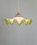 Art Deco Pendant Light in Scalloped White Opaline Glass, 1920s For Sale - Image 4 of 13