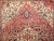 Vintage Persian Heriz Rug, Hand-Knotted Wool, Geometric Medallion Pattern, Red & Navy, 9x11 For Sale - Image 16 of 17